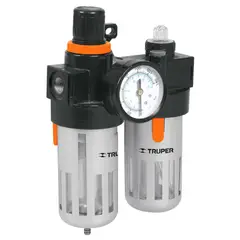TRUPER - Filtro y regulador de aire con módulo de lubricación