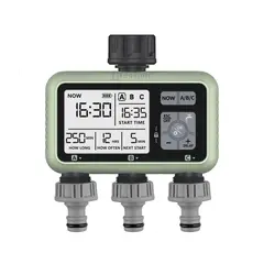 GENERICO - TIMER temporizador programador riego automatico de 3 zonas plantas