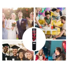 GENERICO - Ramo 9 Flores Pétalos Jabón Premium Estuche Luces LED