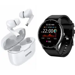 LENOVO - ZL02D Smartwatch+Lenovo XT90 Auriculares Bluetooth Audífonos In-Ear