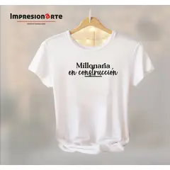 IMPRESIONARTE - Polo Manga Corta Algodon Millonaria en Construcción