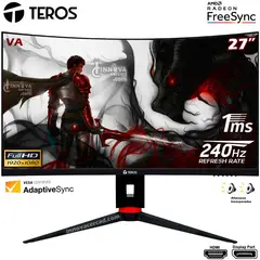 TEROS - Monitor TE-2764G 27 VA 240hz 1ms 1920x1080 Full HD HDMIDP