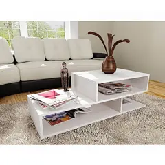 TU MESITA - Mesa de Centro Moderna Thais Blanco