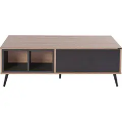 TU MESITA - Mesa de Centro Moderno Miller con Compartimientos y 1 Cajón