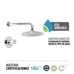 VAINSA - Grifería Monocomando de ducha cromada con salida Chaska