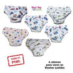 KUYAIKY WAWA - Calzones de Entrenamiento para Varon Pack de 6