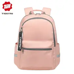 TIGERNU - Mochila Porta Laptop Antirrobo Mujer TB9030B Pink