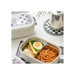 GENERICO - Lonchera taper fiambrera box blanco retro