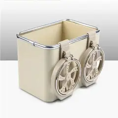 OTTOWARE - Caja de Almacenamiento para Reposabrazos de Automóvil Beige