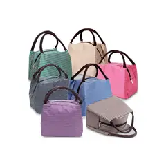 GENERICO - Lonchera Térmica Fiambrera Portátil Impermeable Rayas