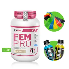 FITFEM - FEM PRO 1KG VAINILLA PROTEÍNA CON REGALOS