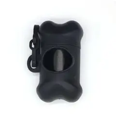 GENERICO - Dispensador de Bolsas de Desechos para Perros Color Negro