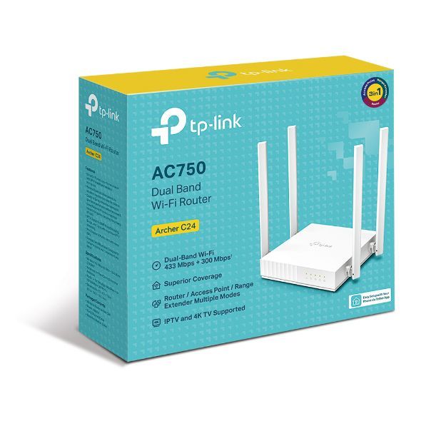 Router TP-Link C24 AC750 Wi-Fi Doble Banda