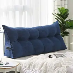 GENERICO - Cabecero Cojín Triangular Blue King Size Pandora Home