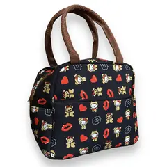 GENERICO - Lonchera Térmica Portátil Impermeable Diseño Hello Kitty Negro