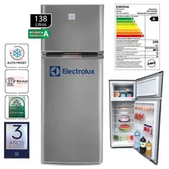 ELECTROLUX - Refrigerado de 2 puertas color Gris de 138LT