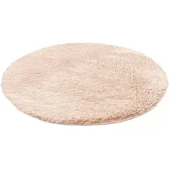 GENERICO - Bajada de cama redonda 100x100CM NUDE