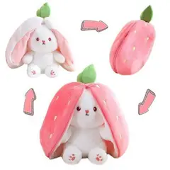 GENERICO - Peluche Conejo Fresita Reversible Pandora Home