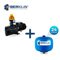 BERKLIN - PRESURIZADOR LINEAL JET DE 2HP CON TANQUE ESFERICO DE 24LT