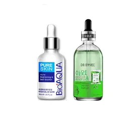 BIOAQUA - Serum aclarante Anti Acné - + Primer Serum Áloe Vera calma y Suaviza Dr Rashel