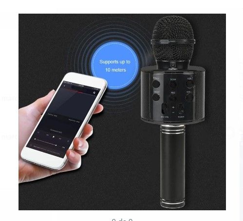 Micrófono Inalámbrico Bluetooth NEGRO