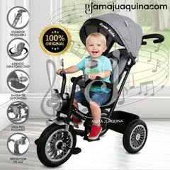 KIDS - Triciclo Guiador «BABY BLISS» Gray