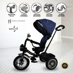 KIDS - Triciclo Guiador «BABY BLISS» Blue