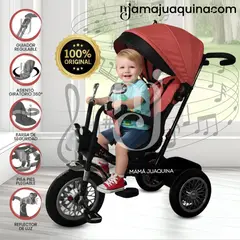 KIDS - Triciclo Guiador «BABY BLISS» Red