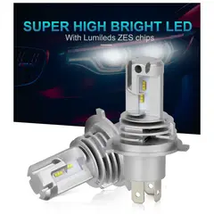 GENERICO - Kit par de Focos Led Mini Series Ultra Led H4 Alta Baja