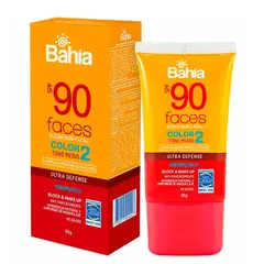 BAHIA - Bloqueador Solar Faces Tono Medio Color 2 Tubo 60g