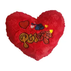 GENERICO - Almohada Cojín rojo de corazón con frases TE QUIERO