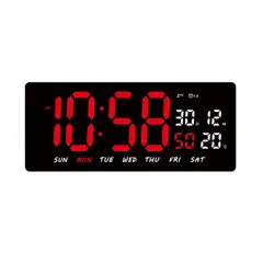 GENERICO - RELOJ DIGITAL LED CON TEMPERATURA AMBIENTE Y CALENDARIO