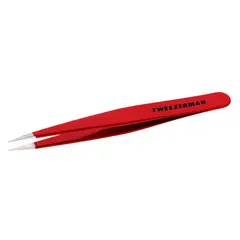 TWEEZERMAN - PINZA EN PUNTA ROJO - POINT TWEEZER RED