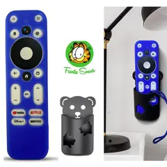 UNIVERSAL - Funda para control Mecool Km2 Android Tv Box Azul Soporte