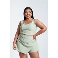 MISS LADY - Short Falda Anai - Verde agua