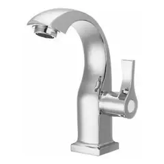 GENERICO - Grifo Llave Caño Pesado Para Lavamanos Acero Inoxidable