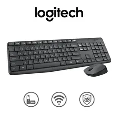 LOGITECH - Teclado Mouse MK235 Wireless Usb Sp Black