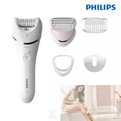 PHILIPS - Depiladora en seco y húmedo Serie 8000