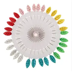 GENERICO - Set de 12 Ruletas de Alfileres con Cabeza de Hoja