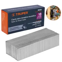 TRUPER - Clavos calibre 18, 32 mm 500 unidades para Clavadora neumática