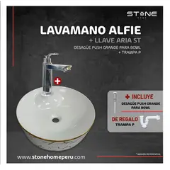 STONE - COMBO BOWL ALFIE + ARIA ST + DESAGUE S/REBOSE + TRAMPA P