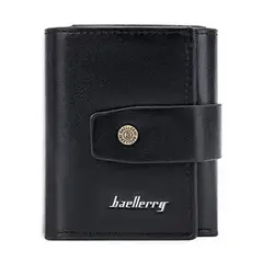 BAELLERRY - Billetera Tarjetero Rfid Anti Magnético Con Broche Baellery