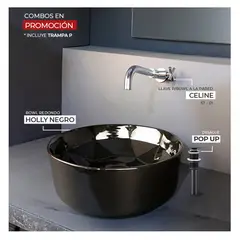 STONE - COMBO BOWL HOLLY NEGRO + CELINE ST + DESAGUE + TRAMPA P