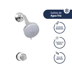 VAINSA - Llave de ducha con salida cromada Ibiza