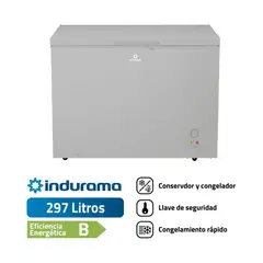 INDURAMA - CONGELADOR DEFROST 297 LT GRIS CI-320GR