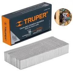 TRUPER - Clavos calibre 18, 25 mm 500 unidades para Clavadora neumática
