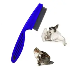 GENERICO - PEINE ANTIGARRAPATAS PIOJOS Y PULGAS MASCOTAS AZUL