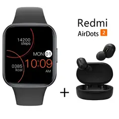 XIAOMI - Smartwatch Y83 + Redmi Airdots 2 Bluetooth Ip68 Negro
