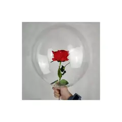 GENERICO - Globo Burbuja Con Rosa Eterna Regalo San Valentin Amor