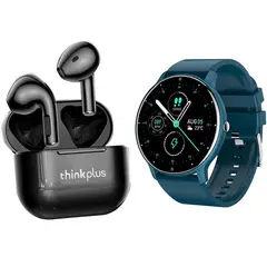 LENOVO - ZL02D Smartwatch+Lenovo LP40 Auriculares Bluetooth Audífonos In-Ear